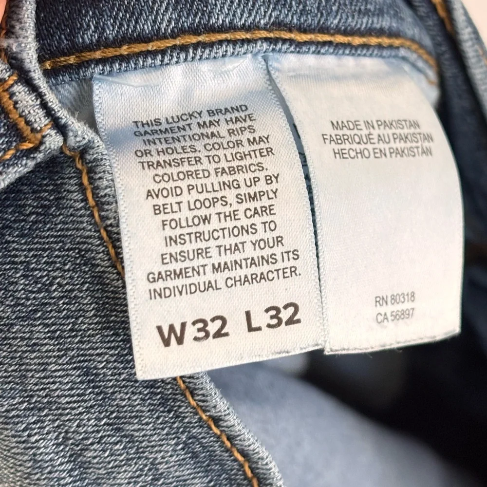 Lucky Brand Men's 221 Straight Fit Blue Jeans Size 32x32